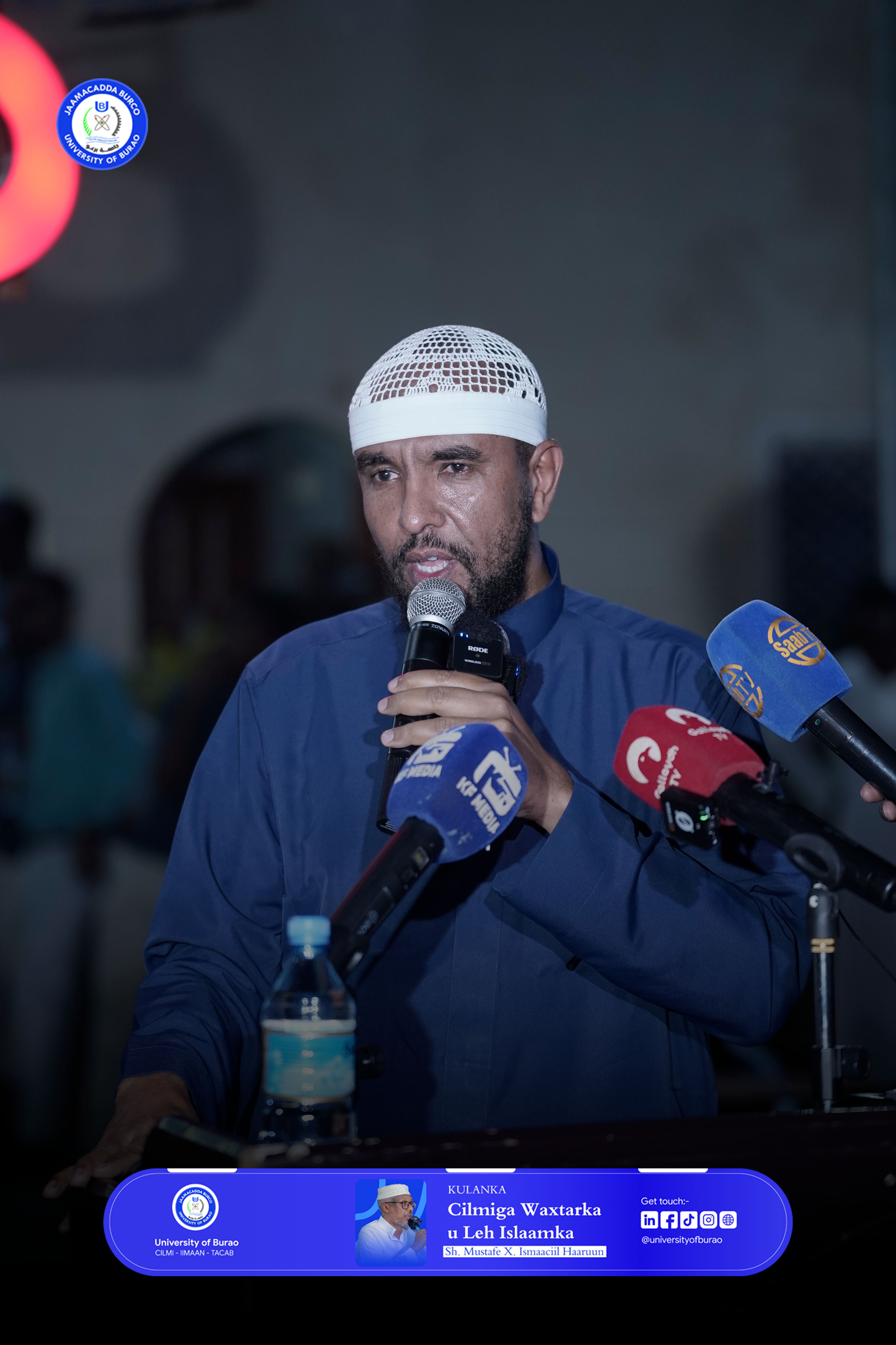 Muxaadiradii Sh. Mustafe iyo Sh. Dr. Cabdibaasid ay ka Jeediyeen Jaamacadda Burco